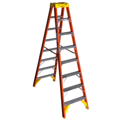 Werner (T6208) Twin Step Ladder, Fiberglass #TOP29