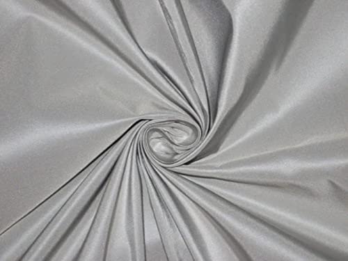 Tissu taffetas de soie bleu poudré haut de gamme pour haute couture