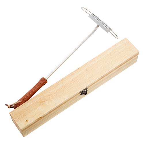 Casa Vivente BBQ brandijzer met letter-set en houten doos, vleesstempel voor de barbecue, barbecue accessoires, vlees-branding, Vaderdag cadeau