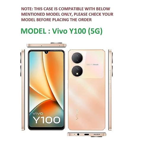 KC Back Cover for Vivo Y100 5G & Vivo T2 5G, Cute Cartoon Lucky Cat Stripe Kitten with Purse Soft Bumper Silicone Shockproof Case (Pink)