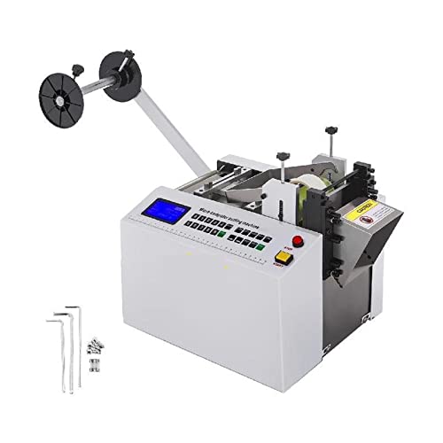 ZKLGS Devanadora, YS-100 Máquina de Corte automático de Tubos termorretráctiles 350W Cable de Control de microcomputadora Troqueladora de Tubos Correa de Cinta de PVC Corte en frío