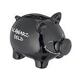Lieferumfang: 1 x Spardose Sparschwein schwarz ohne Dekoration
