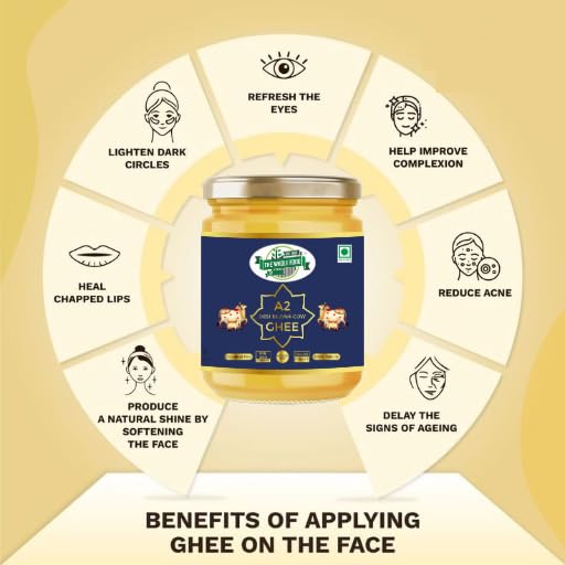 Image of The Whole Food Co. A2 Gir Cow Desi Ghee 100ML |Glyphosate free|Free-grazed, Desi Gir Cows|Traditional Bilona Method|Pure, Natural and Healthy Ghee|Farm-Made with Probiotics for Gut Health-Pack of 2