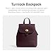 Coach Women's Turnlock Backpack, B4/Black Currant, Medium