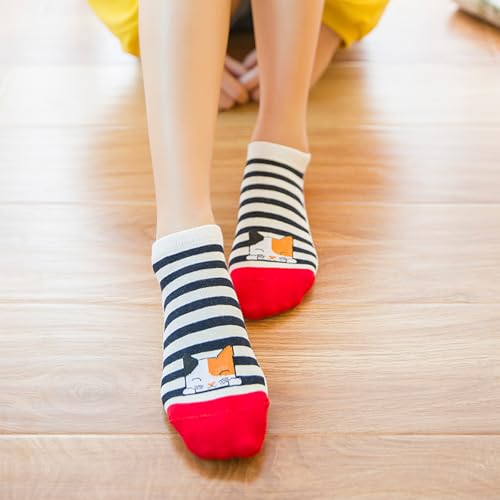 Funny Animal Socks for Women - Cute Dog and Cat Socks, Colorful Novelty Funny Socks for Animal Lover