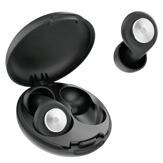 45dB Ear Plugs for Sleeping Noise Cancelling, Soft Reusable Silicone Earplugs for Sleep with 8 Eartips Case, Ear Plugs for Noise Reduction Snoring Side Sleepers Study Travel Concerts (Jet Gray)