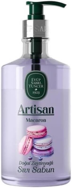 Eyüp Sabri Tuncer Artisan Doğal Zeytinyağlı Sıvı Sabun-Macaron 600 ml