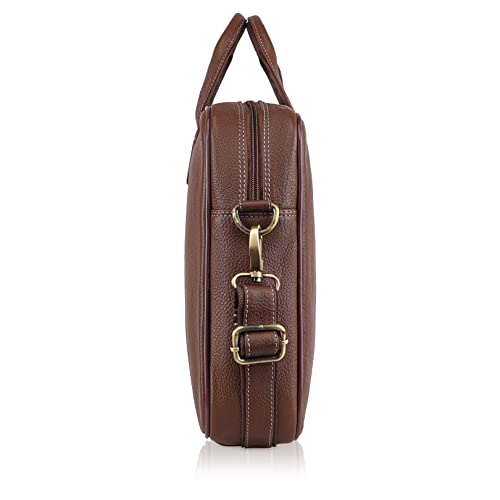 Image of WildHorn Leather Laptop Messenger Bag for Laptop /MacBook up to 15 inch| Padded Laptop Compartment |Office Bag I 365 Days Warranty