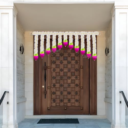 Divyakosh Fabric Torans for Entrance Door with Solawood Lotus, 38 Inch, Diwali Decoration Items, thoranam for Entrance Door, Lotus Toran for Goddess Temple, Door Hangings,toran for Home Decoration (B0DHHFZK51) Amazon Price History, Amazon Price Tracker