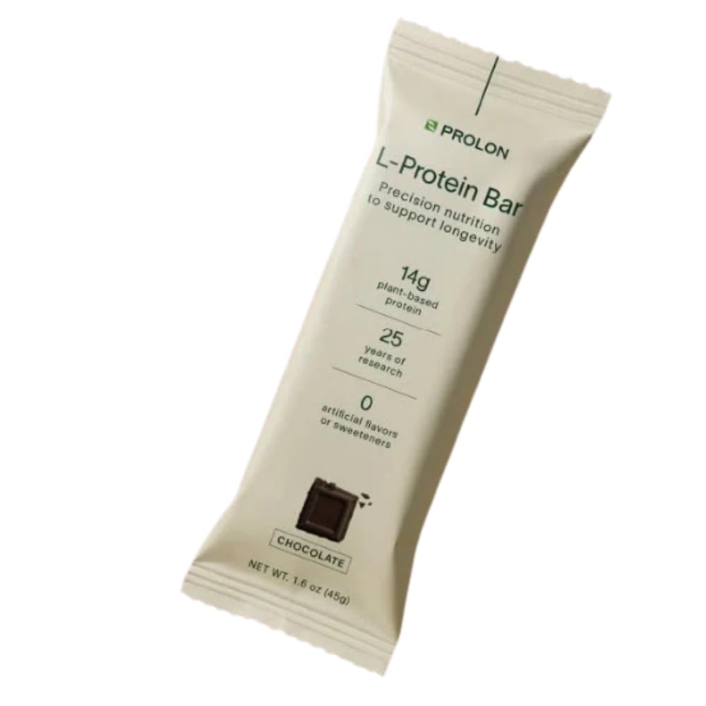 ProLon – L-Protein Bar – 12 Barrette Proteiche da 45g – 14g di Proteine Vegetali – Vegan – Senza Soia - Made in Italy – Gusto Cioccolato