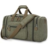 Gonex Canvas Reisetasche 60L Erweiterbar, Weekender Handgepäck ...