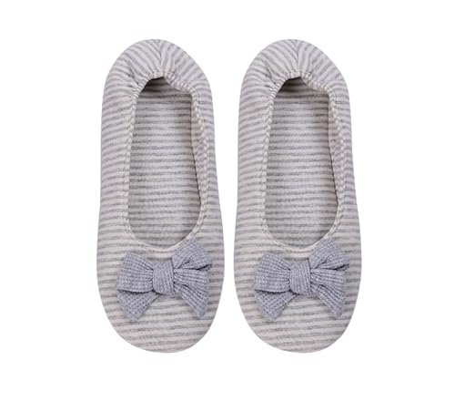 Image of Panda Bros Women's Ballerina House Slippers,Anti-Skid Comfy Warm Ballet Style Slippers