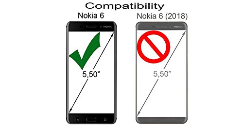 StilGut Display Protettivo in Vetro temperato ultraresistente e Invisibile per Nokia 6 2 Pezzi