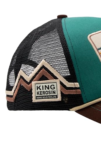 Gorra retro de visera curvada con bordado y malla transpirable 7