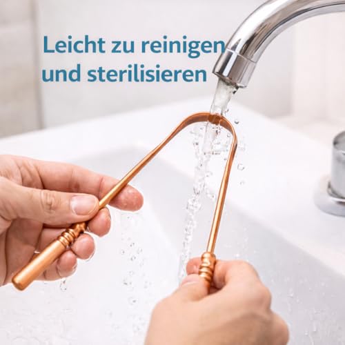 Zungenreiniger aus Kupfer von Kosha Ayurveda Effektive Zungenreinigung
