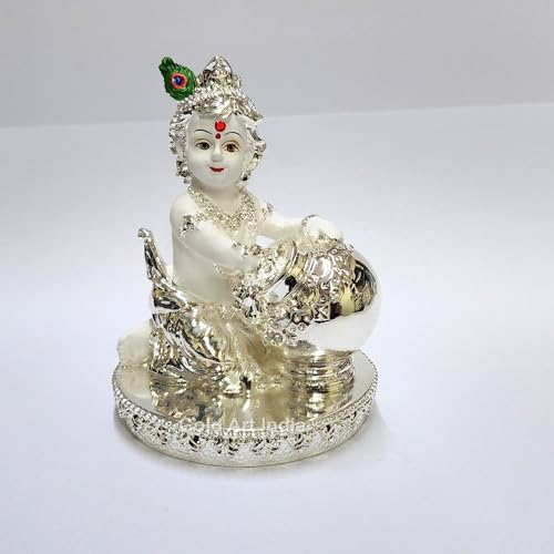 Best Janmashtami Decorations from Amazon India 6 Gold Art India Makhan Krishna | Idol for Home Decor| Laddu Gopal ...