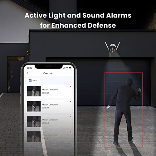 Tenda Outdoor Security Camera with Color Night Vision - Image 3