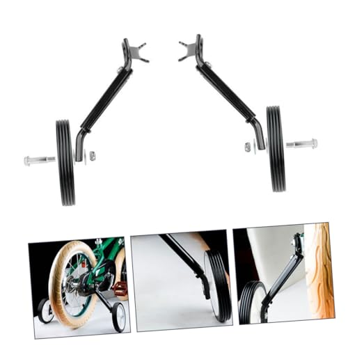 1 par de ruedas estabilizadoras para bicicleta, soporte antideslizante para ruedas de entrenamiento, resistente, fácil instalación para principiantes miniatura 6