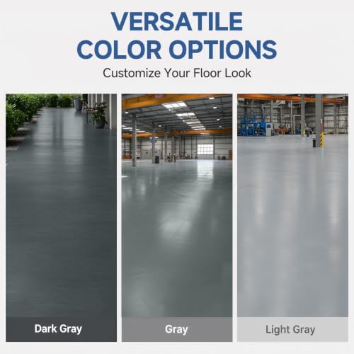 Epoxy Floor Paint, Kit para Piso de Garaje de Epoxi para Concreto, 1 Auto, Gris miniatura 4