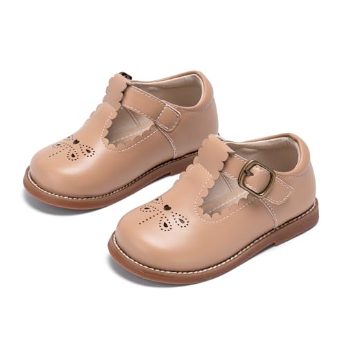 Image of PHIRAMIN Toddler Girl Mary Jane Dress Shoes-Little Girl School Uniform Shoes for Wedding Party