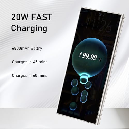 Wanderix C24 Ultra Unlocked Cell Phones Smartphone Android 13 Phones 8+256GB/6.8" HD Screen/Dual SIM/108MP+48MP Camera/6800 mAh/Built-in Pen (Sunset Oranges)