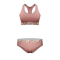 FREEGUN Ensemble sous-vêtements Fille, Brassière et Culotte Fille Hypoallergénique et Stretch 12 ans/14 Ans