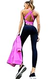 ★ Ocasiones: puede usar este conjunto de ropa deportiva para Casual, Hogar, Entrenamiento, Yoga, Correr, Gimnasio, Fitness, Baile, Ciclismo, Boxeo, Fiesta, Salir de noche, Cóctel, Correr, Trotar y Otros Actividades para mostrar completamente su forma perfecta