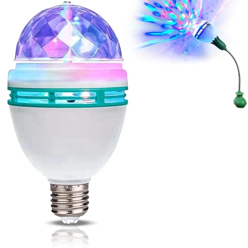 [Portalampada E27] La ​​lampadina stroboscopica a LED può essere facilmente installata con la normale base a vite E27 e può emettere luce quando viene inserita, senza cablaggi complicati.