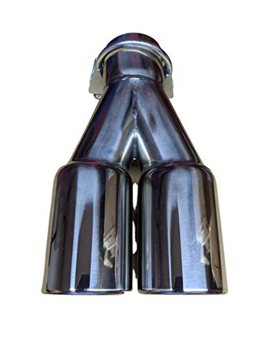 Tubo di scarico doppio tubo di scarico 2 x 70 mm