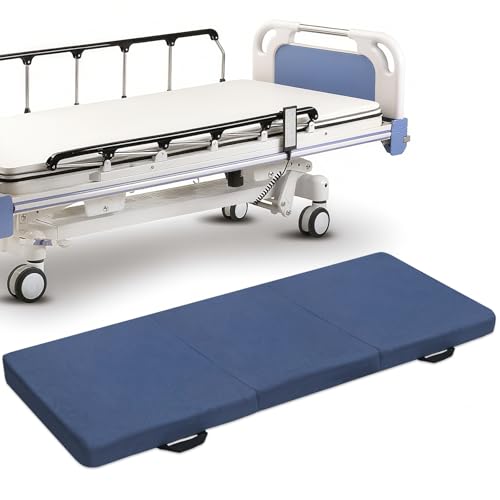 JZHLLA Foldable Fall Protection Mat for Elderly Blue Waterproof Non