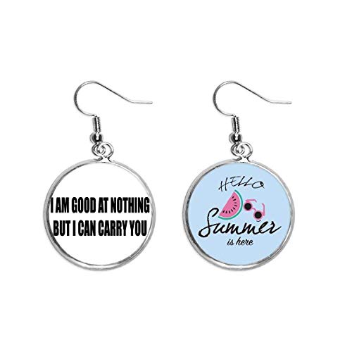 Pendientes de sandía con diseño de fruta tropical y ajuste cómodo de lóbulo