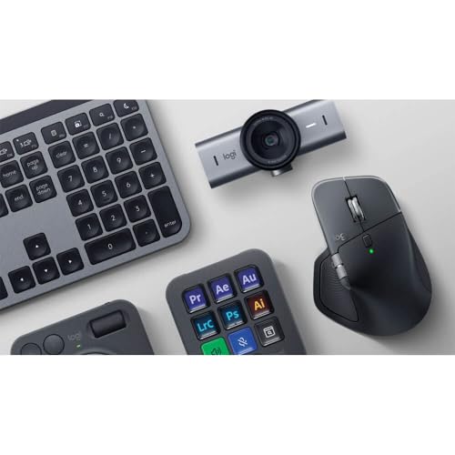 Image of Logitech MX Master 4 for Mac, Ergonomic Bluetooth Mouse with Advanced Performance Haptic Feedback, Ultra-Fast Scrolling, USB-C Charging, MacOS, iPadOS, Windows - Space Black