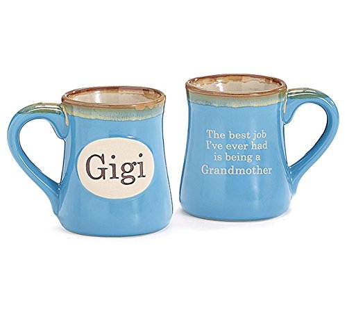 Gigi Handpainted Porcelain 18 oz Coffee Mug