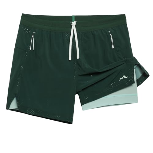 maamgic Mens 2 in 1 Running Shorts 5