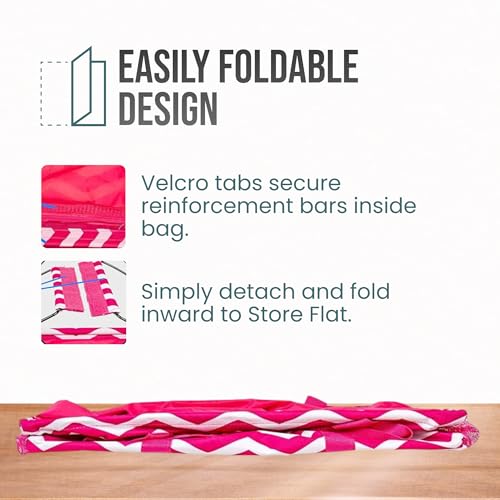 Image of Extra Large Utility Tote Bag - Oversized Collapsible Pool Beach Canvas Basket
