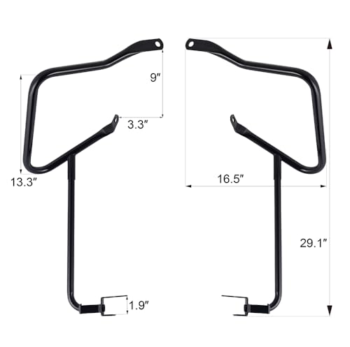 Guardas traseras para alforjas Harley Advanblack cromadas miniatura 2