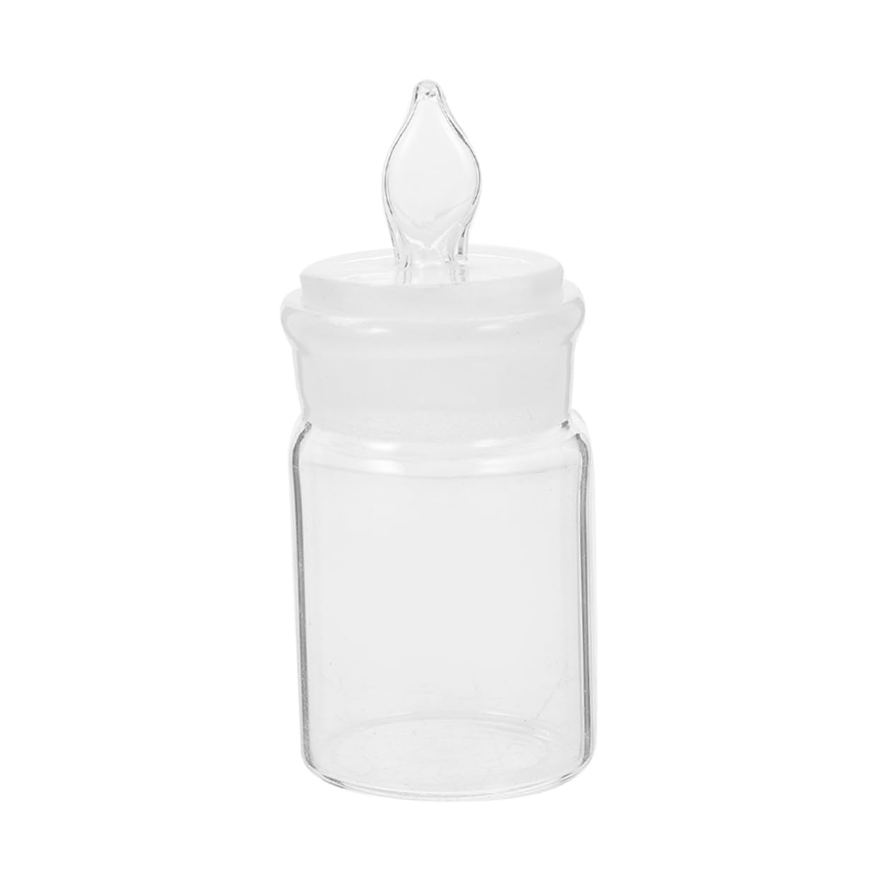 HAWILLOSCH Small Weighing Bottle Laboratory Bottle Wide Mouth Glass Chemistry Experiment Holder Accurate Precision
