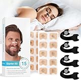 15 Stück Intake Breathing Nasal Strip,Nasenpflaster Schnarchen, Nasal Strips, Magnetischer Nasenstreifen, Anti Schnarch Pflaster, Atmungsaktives Nose Strips Lindern Eine Verstopfte Nase Effektive Anti