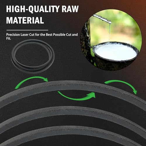 Image of GX20286 GX20287 GX20006 Transmission Drive Belt Pulley Repair Kit for Jo-hn De-ere L100 L110 L120 L130 L107 GX20287 AM103019 AM32672 Troy-Bilt Idler Pulley and Drive Belt Kit Replaces 1760097 690409