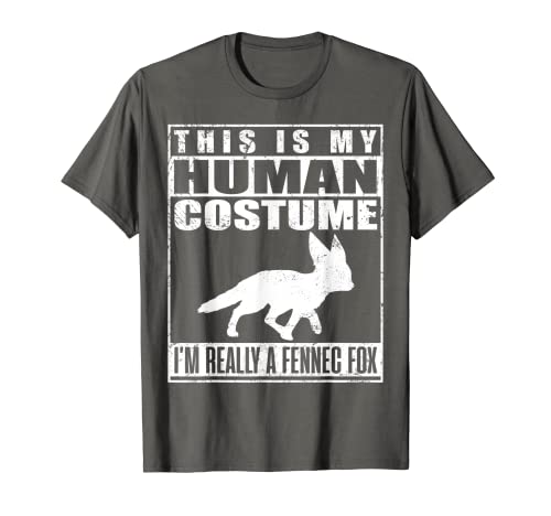Camiseta de Halloween This Is My Human Costume I'm A Fennec Fox Camiseta