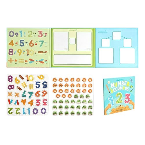 Libro Dimostrativo Magnetico Sulle Frazioni | Materiali Didattici Manipolativi Per La Matematica | Puzzle Educativo Magnetico Su