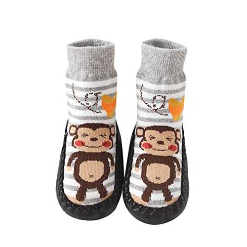 Infant Cute Pattern Socks Shoes Boys and Girls Floor Sports Shoes and Socks Shoes Flat Sole Non Shoes Baby Sock Shoes