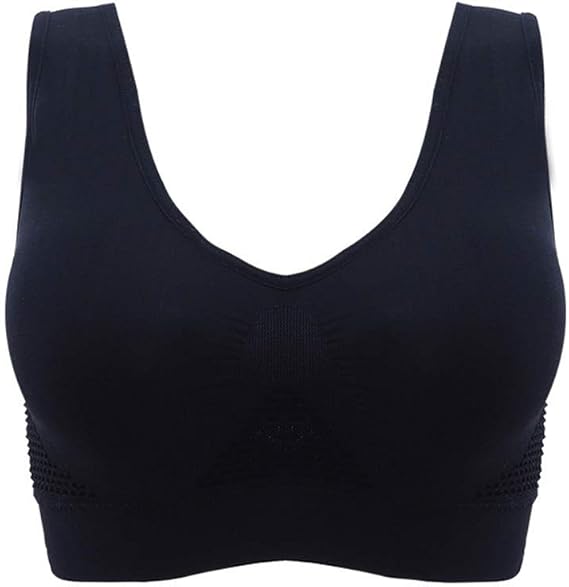 SMILEQ Top Sport Bra Air Permeable Cooling Crop Tops Summer Yoga