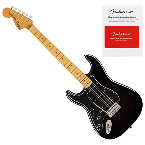 Squier 0374026506 Classic Vibe 70s Stratocaster HSS Gaucher Boa en érable - Les Beatles, Paul McCartney, John Lennon, RIngo Starr, George Harrison Squier 0374026506 Classic Vibe 70s Stratocaster HSS Gaucher Boa en érable