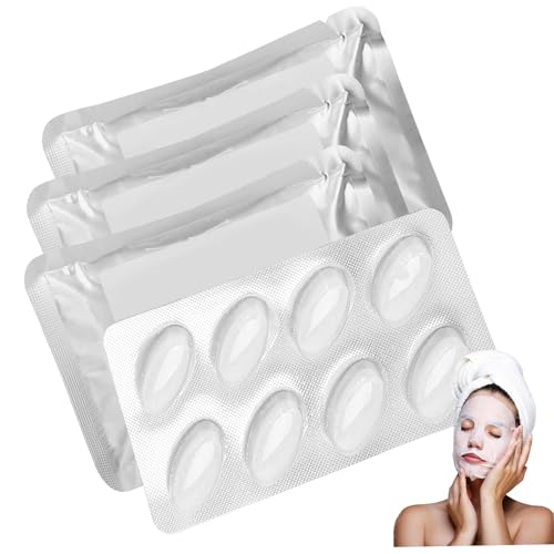 Maschera per il viso 32 compresse di collagene maschera effervescente per il produttore di maschere per viso compresse di di cotone bianco fai da te per la cura della pelle spa e altro ide