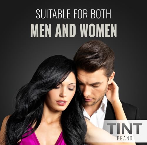 Tint Hair Tint Cover/Conceal Gray Hair And Thinning Areas. Quick Temporary Beard Color With Relaxed Fit Applicator. Water, Weather, And Sweat Resistant. (Black),1 Count