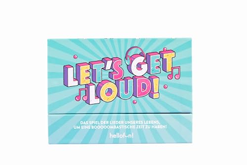 LET’S GET Loud, Das Spiel der Lieder unseres Lebens - EIN Spiel für 4-12 Spieler, das Spaß Macht und mit Familie und Freunden gespielt Werden kann. Von den 60er Jahren bis Heute