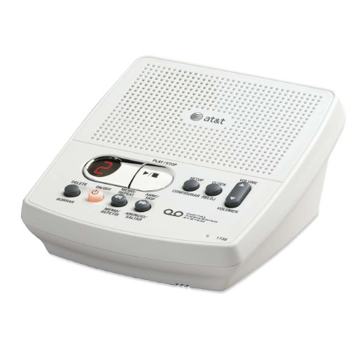 Sistema contestador digital con cable AT&T 1739 blanco