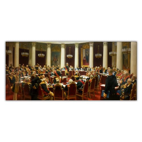 Peinture 5D Ilya Efimovich Repin séance du conseil d'État broderie diamant 50x60 cm
