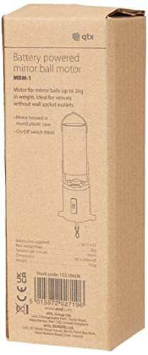 QTX | Batteriebetriebener Spiegelkugelmotor, schwarz